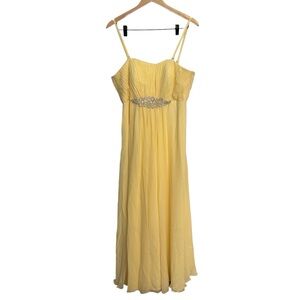 Elegant Long Satin and Chiffon Dress